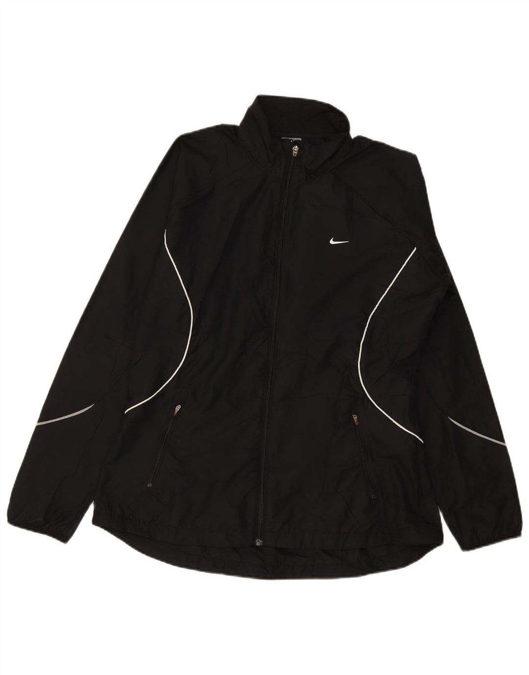 Giacca da tuta da donna Nike UK 16/18 XL Poliestere nero