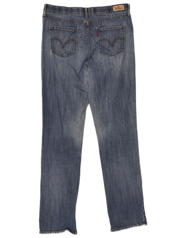 Levi's Donna 525 Jeans dritti US 12 Large W30 L31 Cotone blu