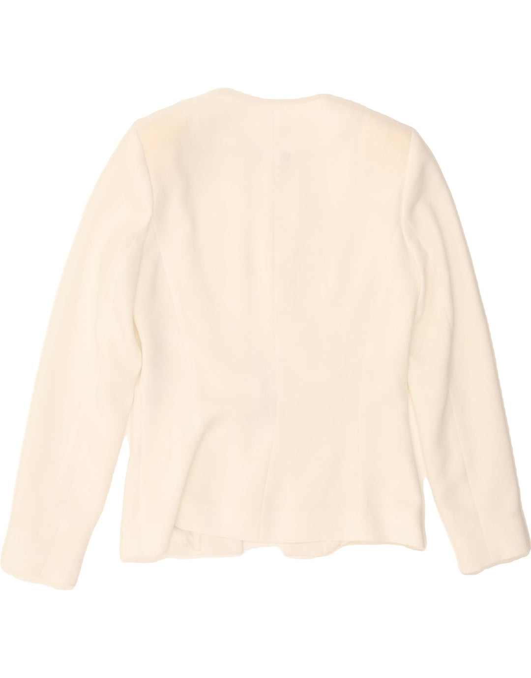 ZARA Womens Blazer Jacket EU 36 XS White Polyester Vintage Zara and Second-Hand Zara from Messina Hembry 