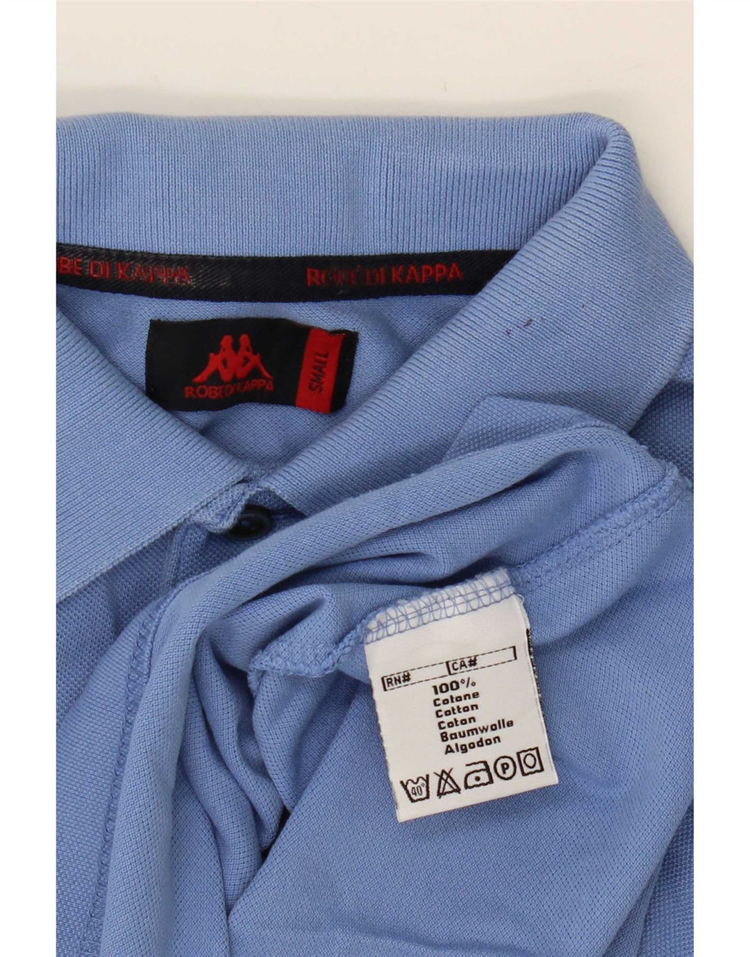 Polo Kappa Uomo Small Blu Cotone