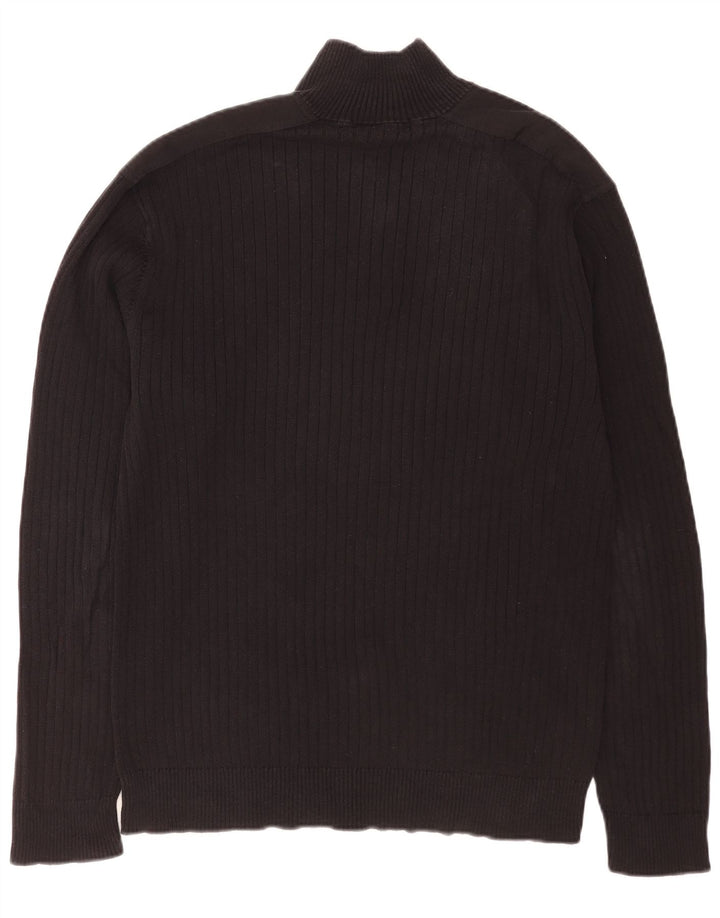 Maglione maglione con zip da uomo Calvin Klein Jeans XL nero