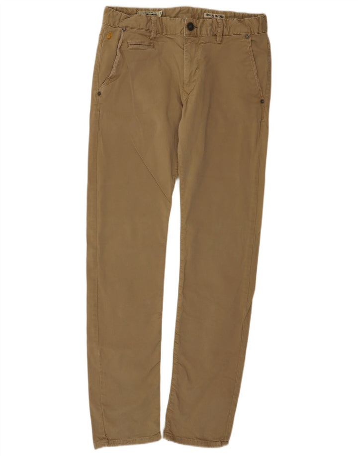 Pantaloni chino affusolati regolari da donna Marlboro Classics W32 L34 Beige