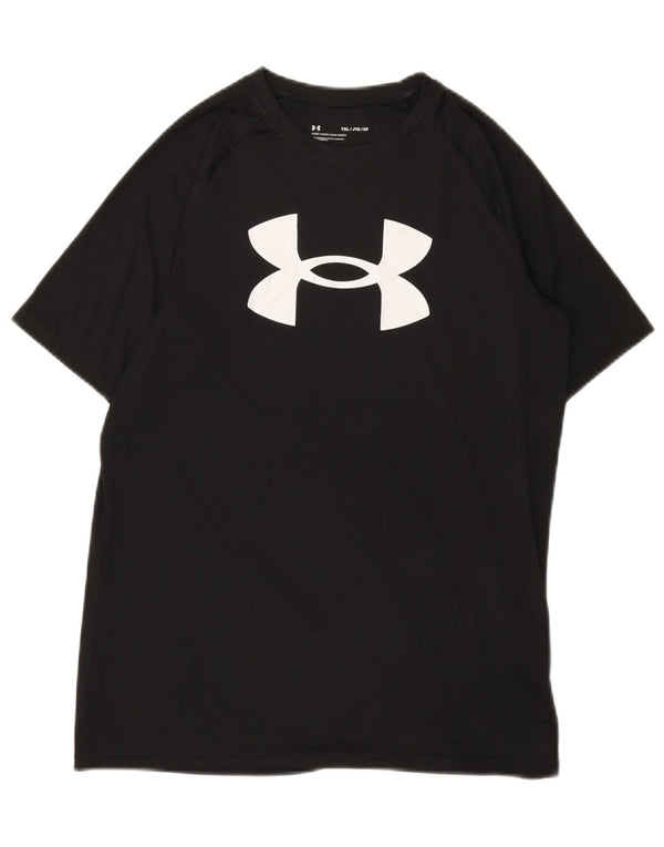T-shirt grafica da ragazzo vestibilità ampia Under Armour 13-14 anni XL nera