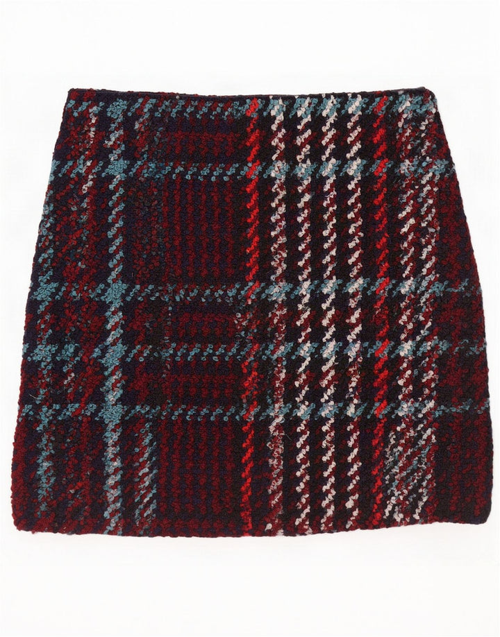 Minigonna da donna Marks & Spencer UK 16 grande W34 a quadri multicolore