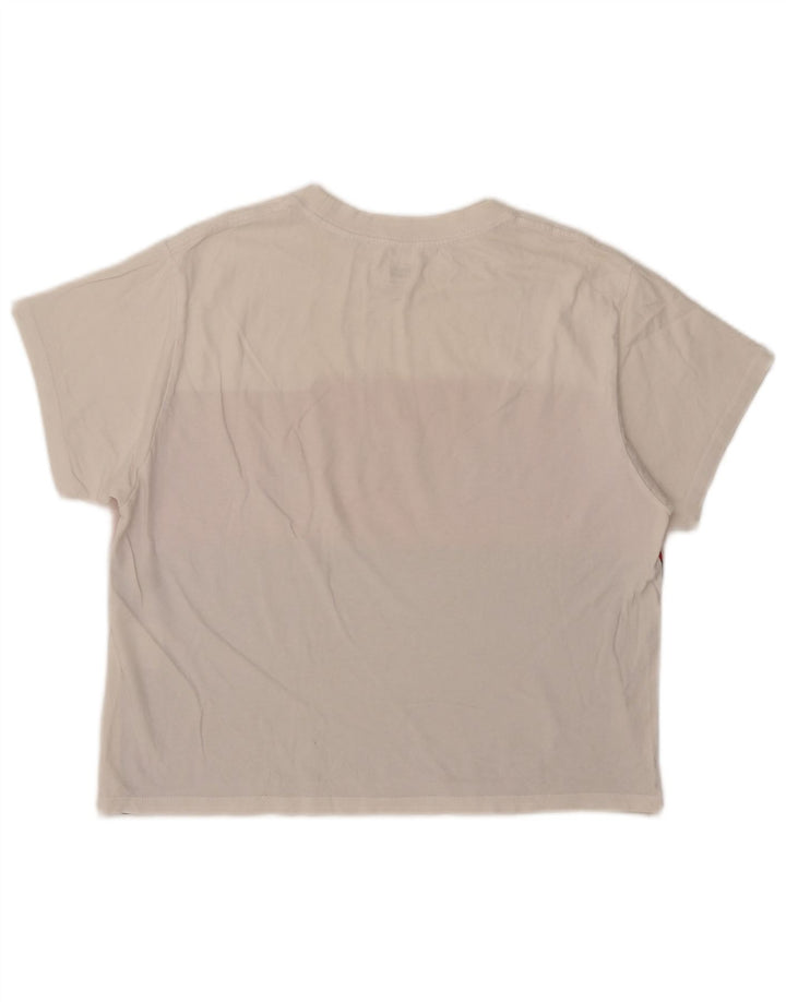 Levi's T-shirt grafica corta da donna Top UK 10 piccola multicolore