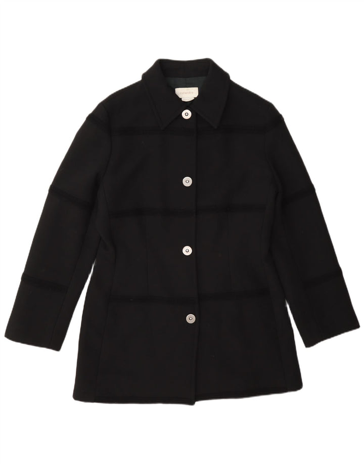 Giacca blazer da donna a 4 bottoni Caractere UK 12 lana nera media