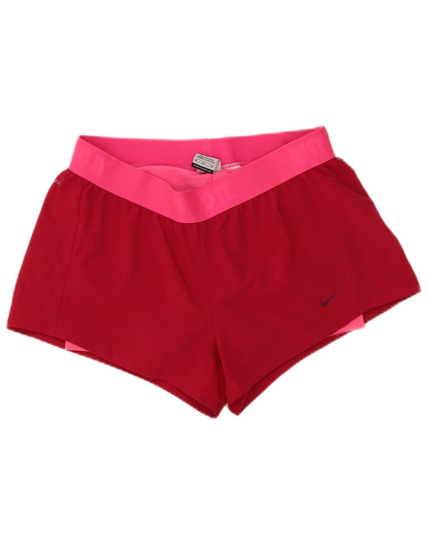 Pantaloncini sportivi Nike da donna Dri Fit UK 14 color block rosa medio