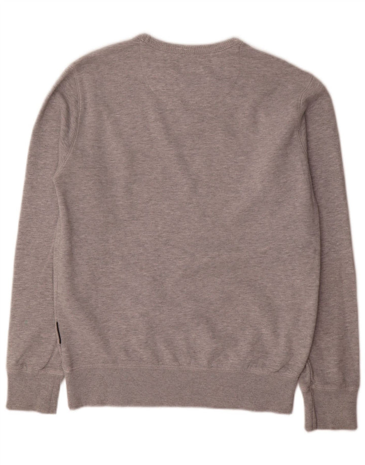 Felpa da uomo French Connection Maglione cotone grigio medio