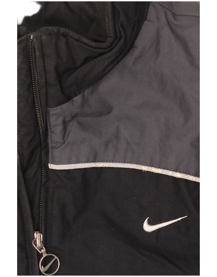 Giacca a vento Nike da ragazzo 13-14 anni XL in nylon color block nero