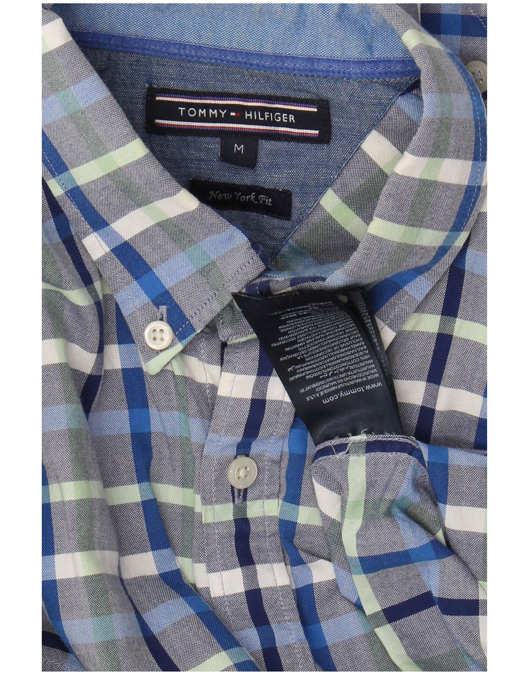 TOMMY HILFIGER Camicia da uomo New York Fit in cotone a quadri multicolore medio