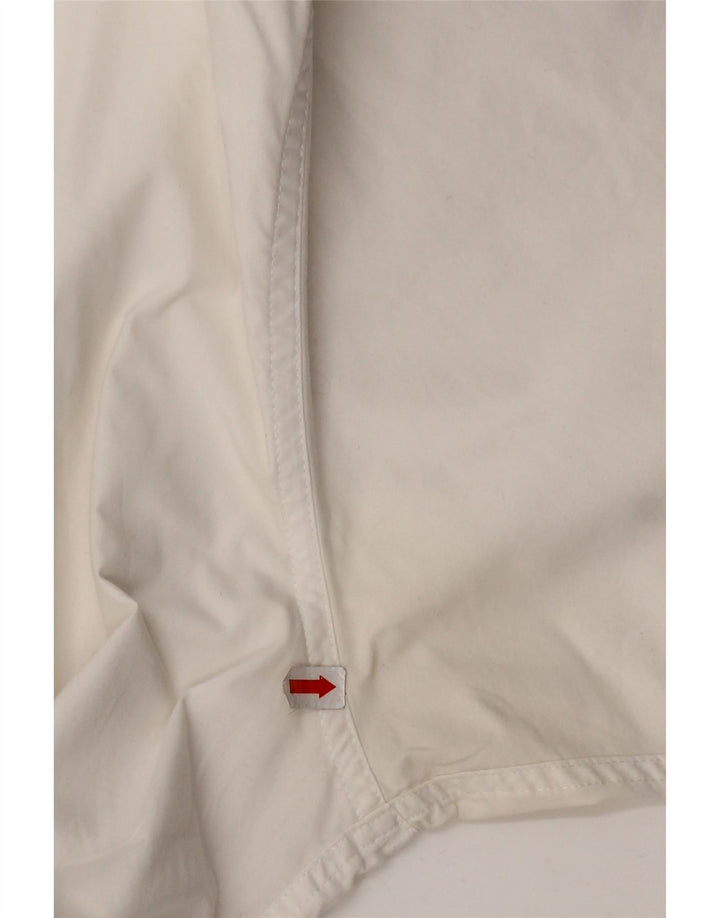 Camicia a maniche corte da uomo Timberland in cotone bianco medio