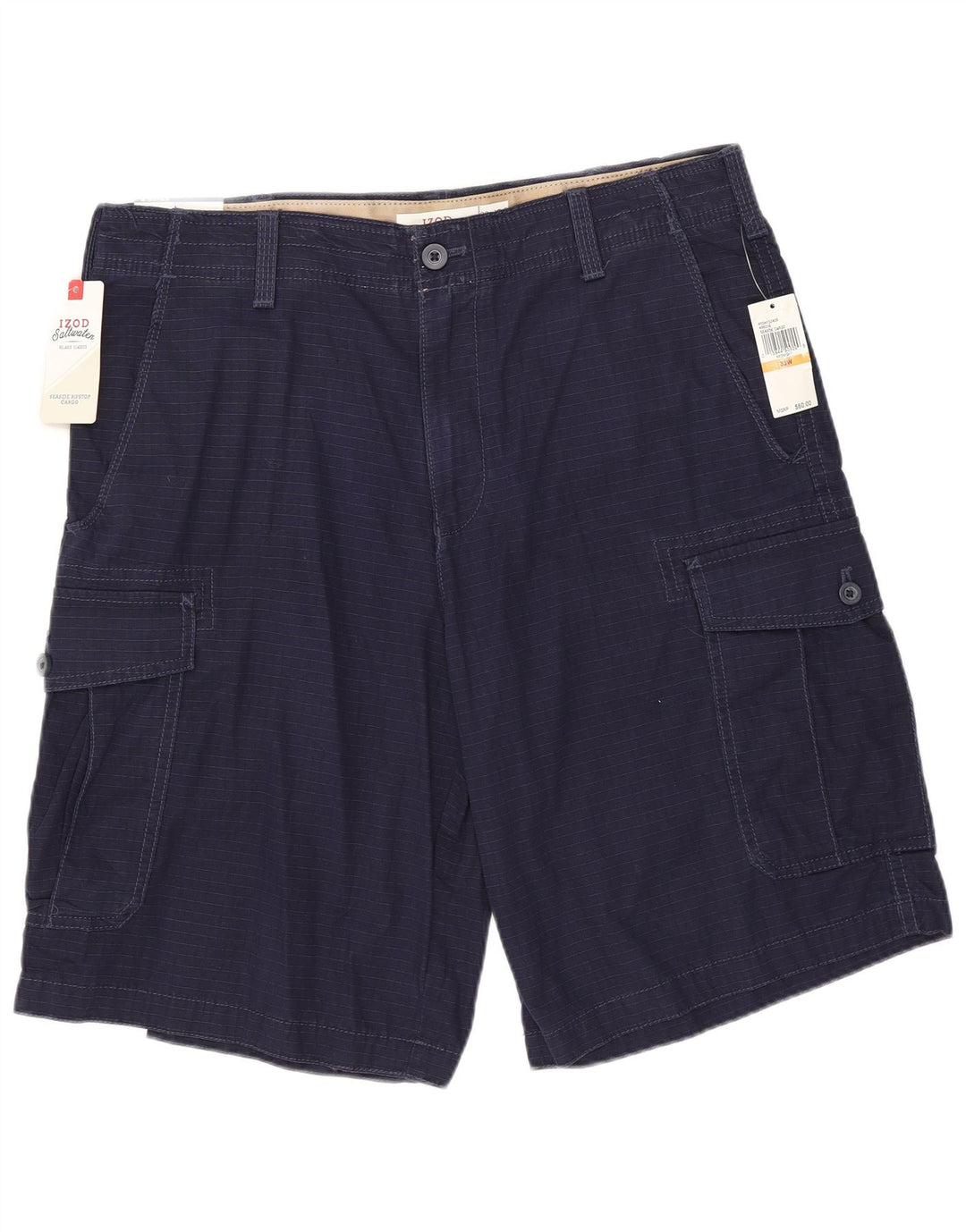 Pantaloncini cargo da uomo in acqua salata IZOD W33 cotone blu navy medio