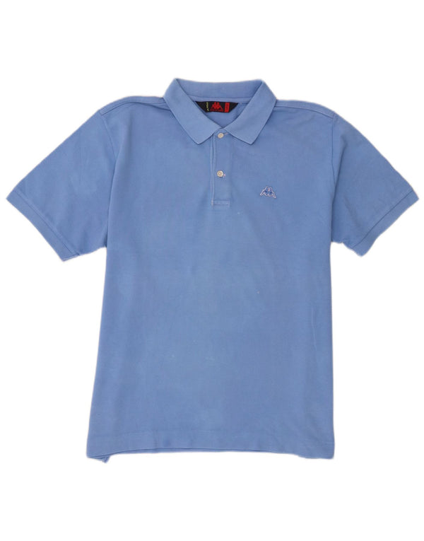Polo Kappa Uomo Large Blu In Cotone
