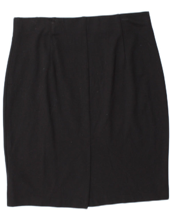Gonna a tubino da donna Marks & Spencer UK 16 Large W32 viscosa nera
