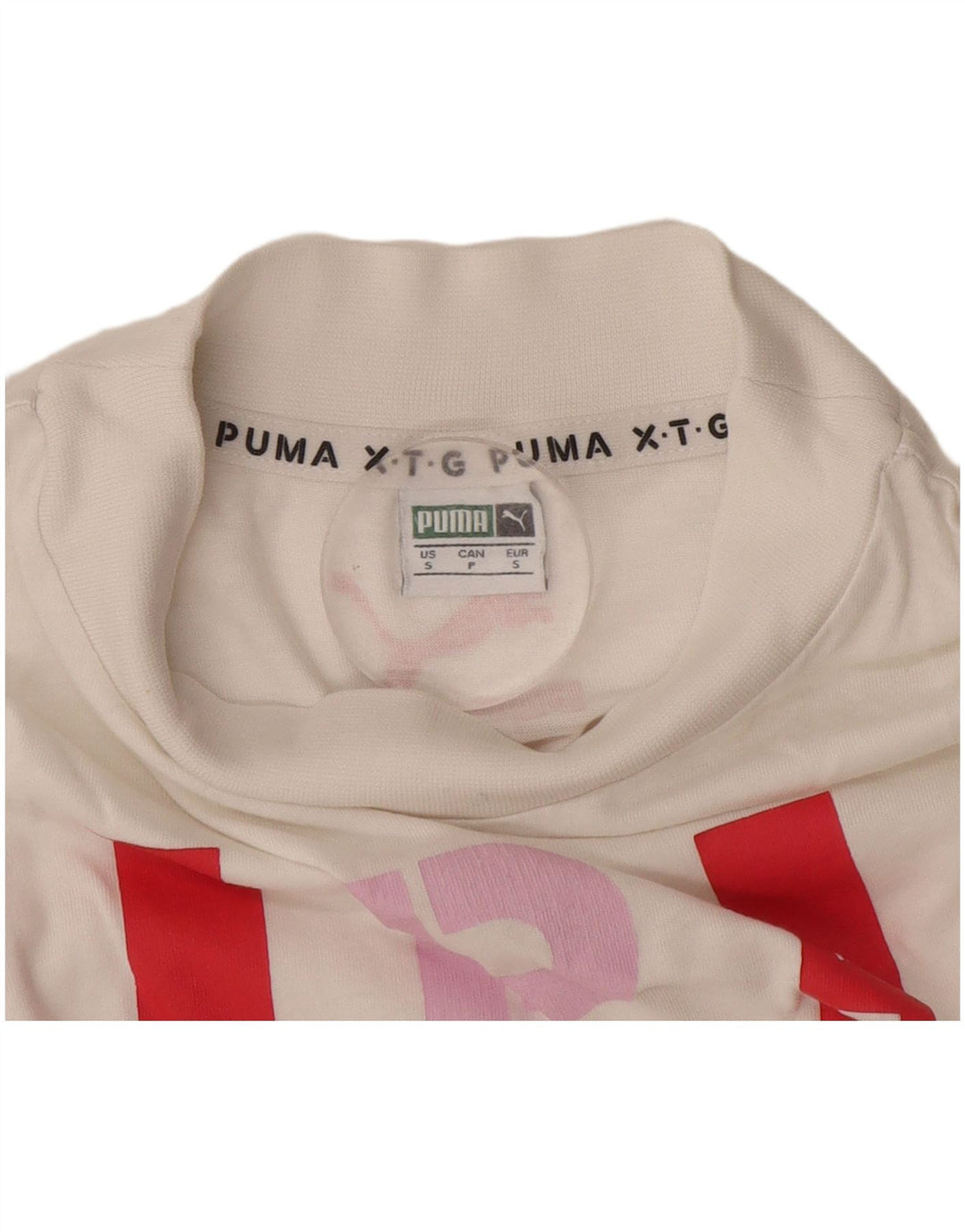 T-shirt grafica da donna Puma UK 10 piccola bianca
