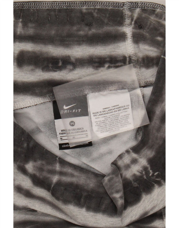 Leggings Capri da donna Nike UK 14 cotone tie dye grigio medio