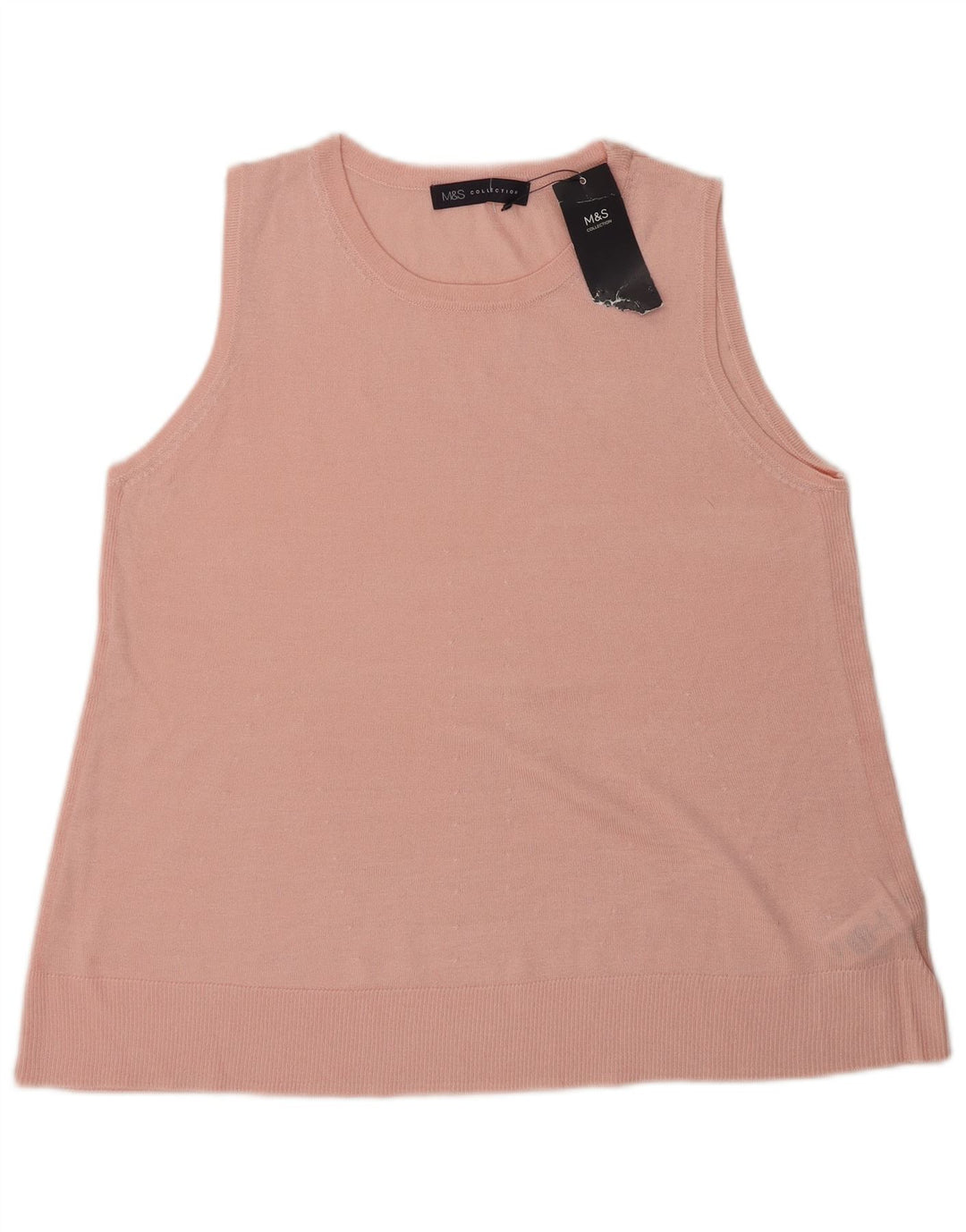 Canotta senza maniche da donna Marks & Spencer UK 14 Viscosa rosa medio