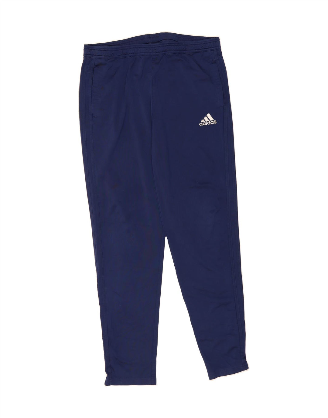 ADIDAS Boys Tracksuit Trousers 15-16 Years  Navy Blue Polyester Vintage Adidas and Second-Hand Adidas from Messina Hembry 