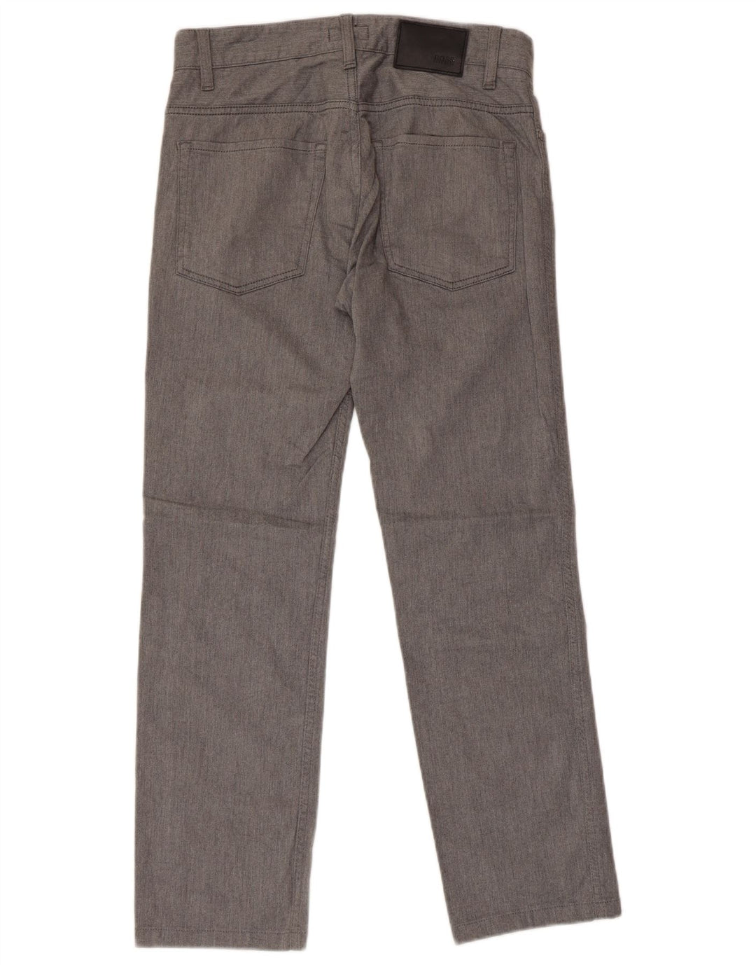 Pantaloni casual dritti da uomo HUGO BOSS W30 L28 cotone grigio