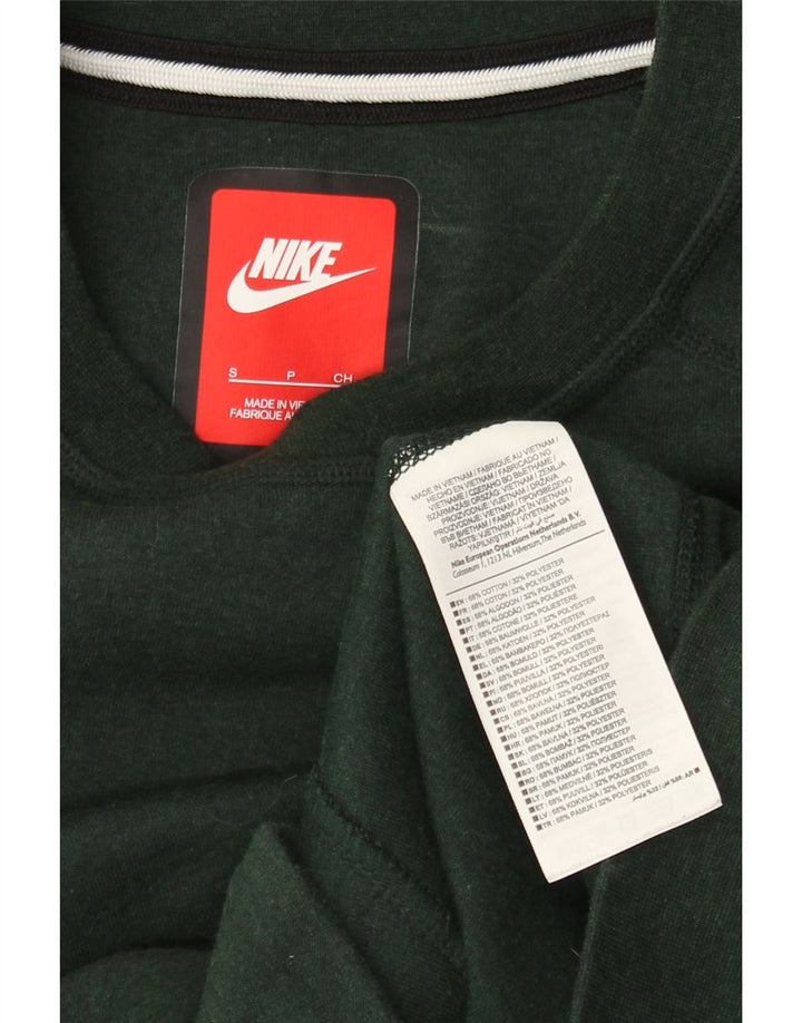 NIKE Felpa da Uomo Maglione Piccolo Verde Cotone