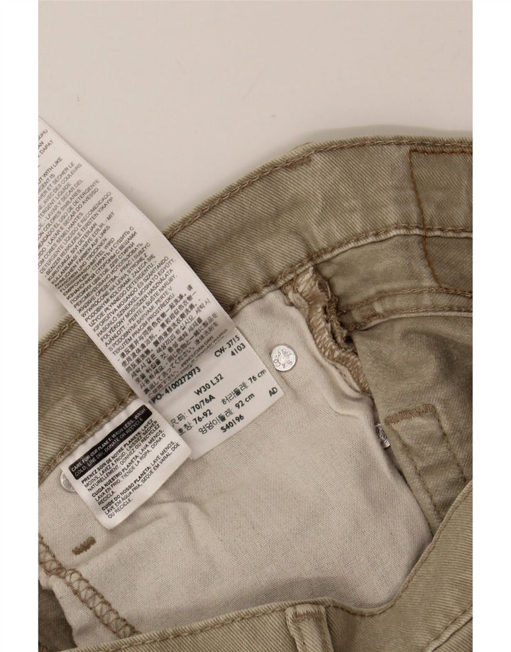 LEVI'S Mens 510 Denim Shorts W30 Medium Beige Cotton Vintage Levi's and Second-Hand Levi's from Messina Hembry 