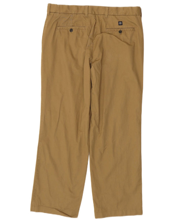 MARKS & SPENCER Pantaloni chino dritti da uomo W34 L28 Cotone beige