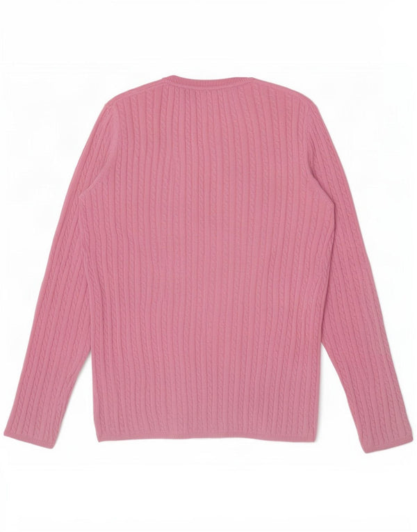 Tommy Hilfiger Uomo Maglione con scollo a barca Maglione in cotone rosa medio