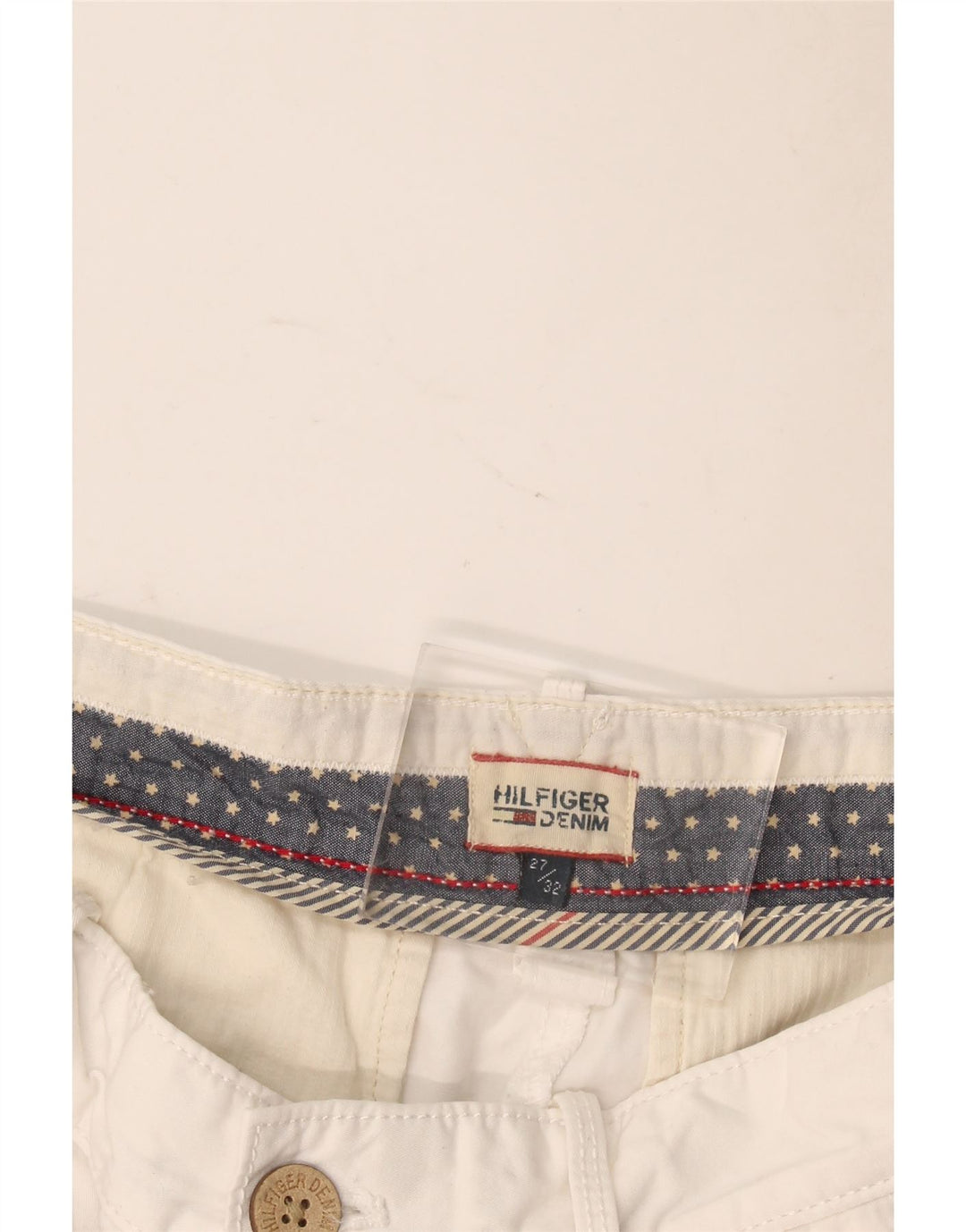 Pantaloni chino slim da donna Tommy Hilfiger W27 L32 bianchi