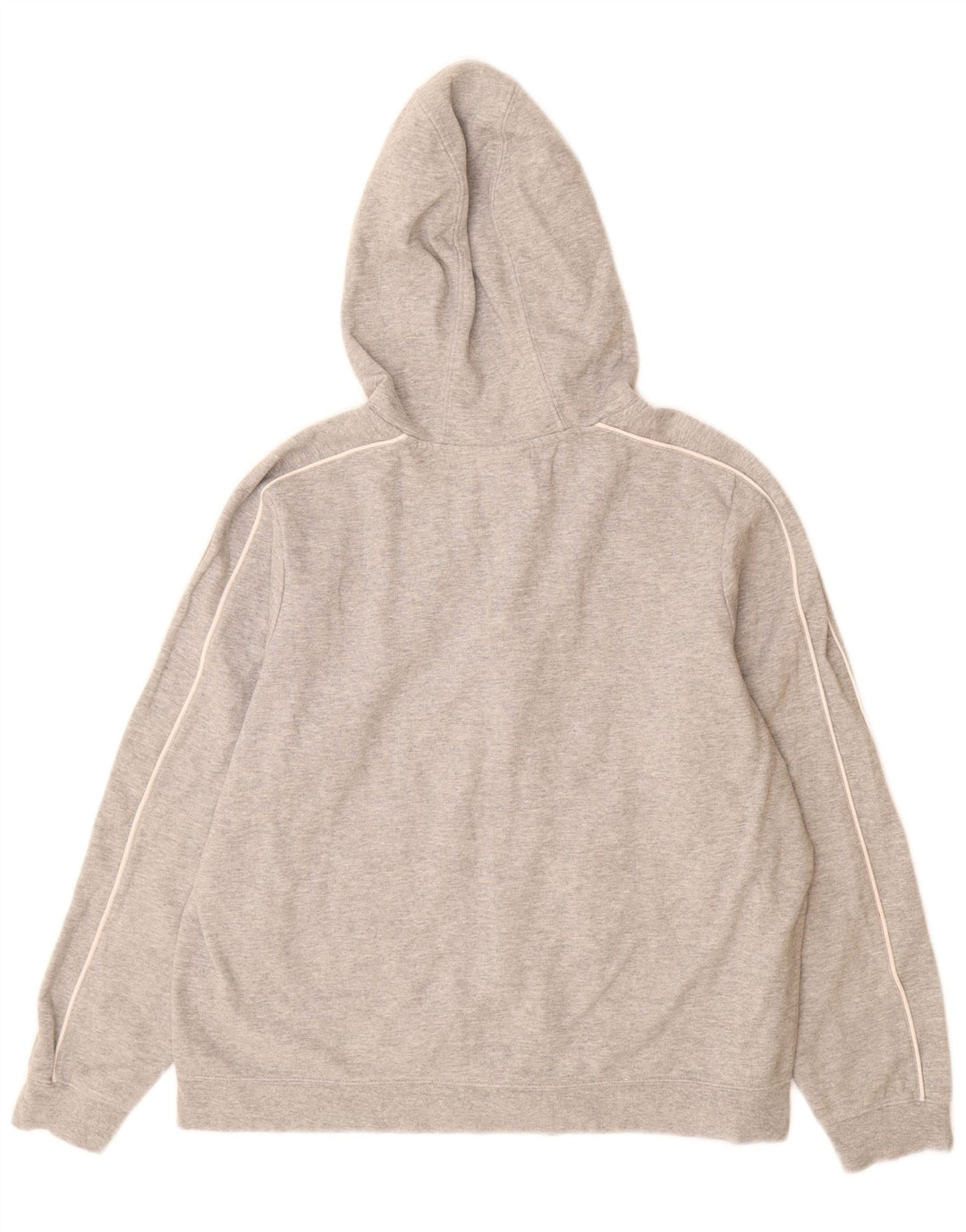 Maglione con cappuccio e zip da donna NIKE UK 16 grande cotone grigio