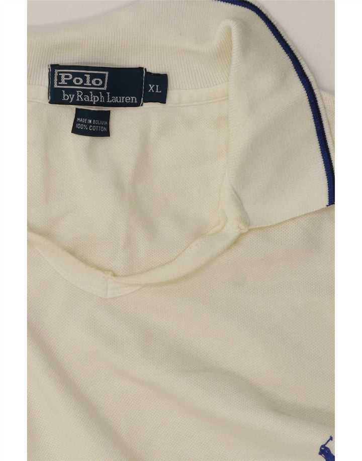 Polo Ralph Lauren Camicia da uomo XL in cotone bianco