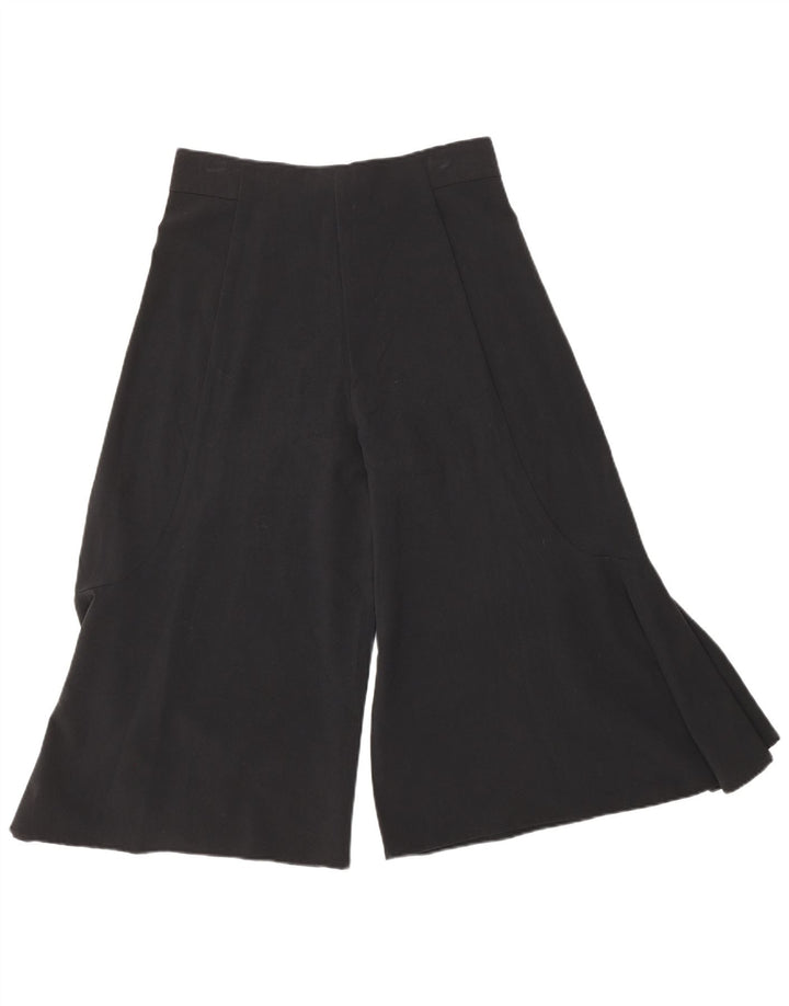 Pantaloni Capri Cullotes da donna Zara piccoli W26 L19 seta nera
