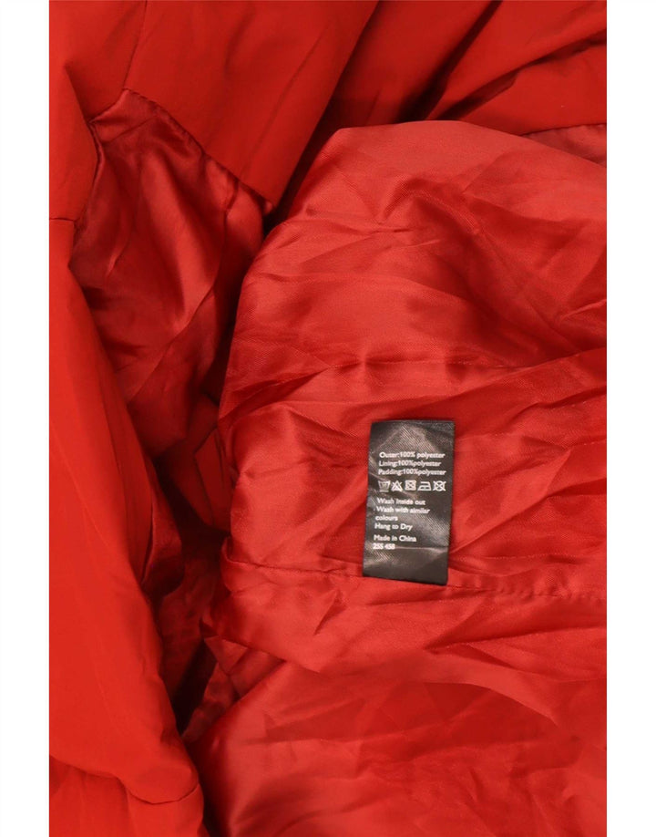 Giacca imbottita oversize da donna John Lewis UK 16 grande poliestere rosso