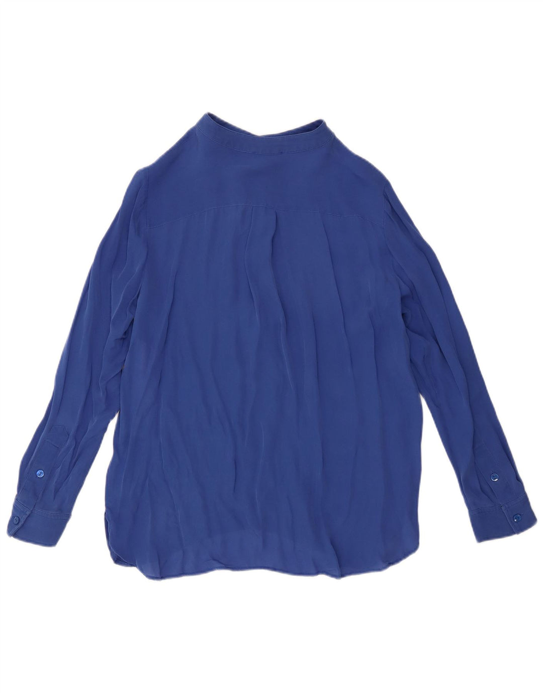 Camicetta a maniche lunghe da donna Luisa Spagnoli Top UK 14 Seta blu medio