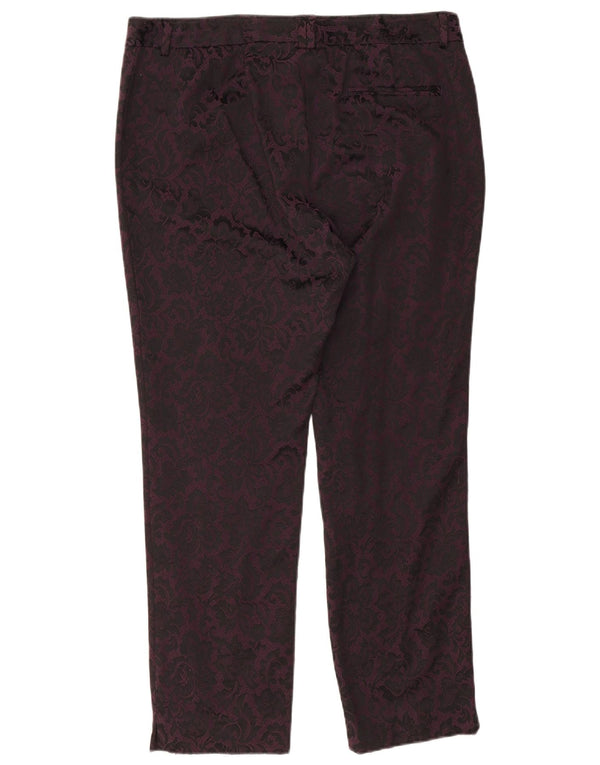 Pantaloni casual moderni da donna Marks & Spencer UK 16 Large W36 L27 Viola