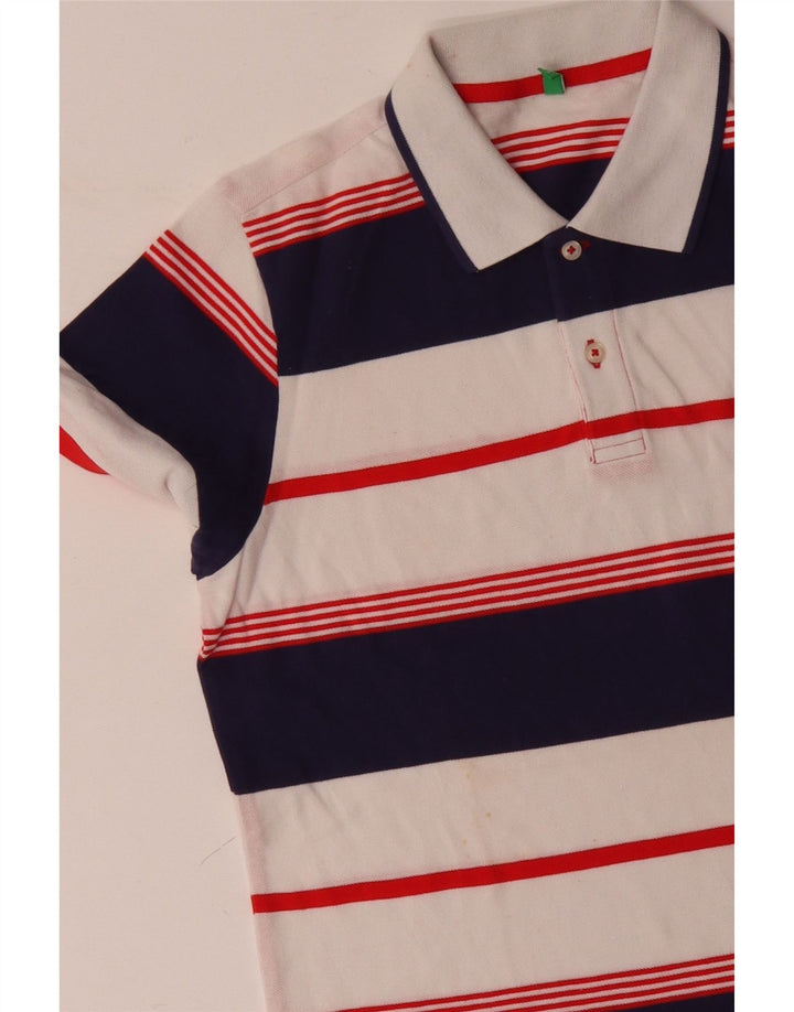 Polo Uomo BENETTON Cotone Righe Grandi Bianche