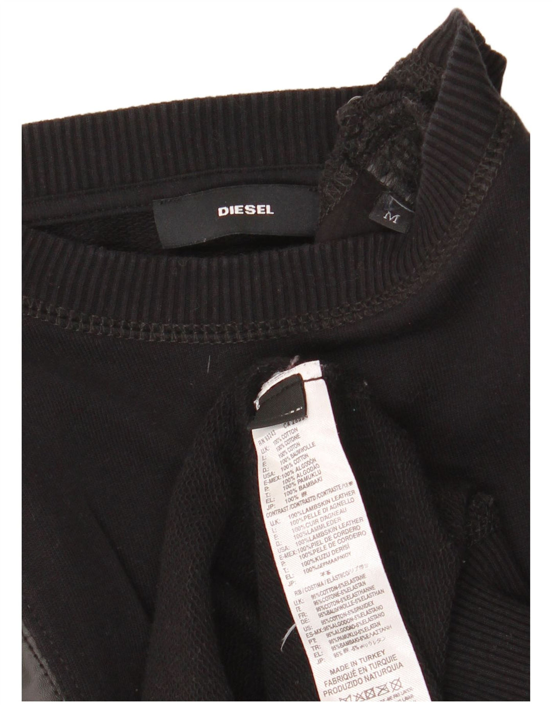 Felpa da donna Diesel UK 14 cotone nero medio