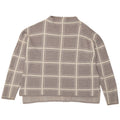 Maglione maglione girocollo da donna Marks & Spencer UK 16 grande quadri grigi