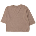 Camicetta Zara da donna con maniche a 3/4 UK 14 Viscosa chiazzata beige medio