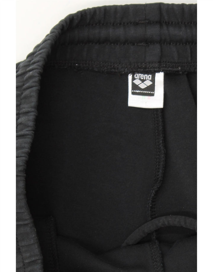 ARENA Mens Tracksuit Trousers Large Black Cotton Vintage Arena and Second-Hand Arena from Messina Hembry 
