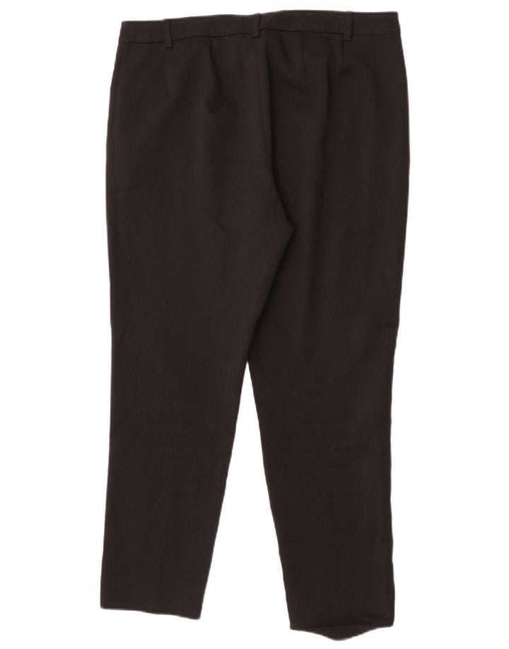 Pantaloni da abito slim da donna Marks & Spencer UK 12 medi W32 L25 neri