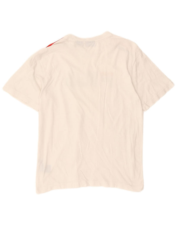 T-shirt grafica da uomo Fila Top Small in cotone bianco