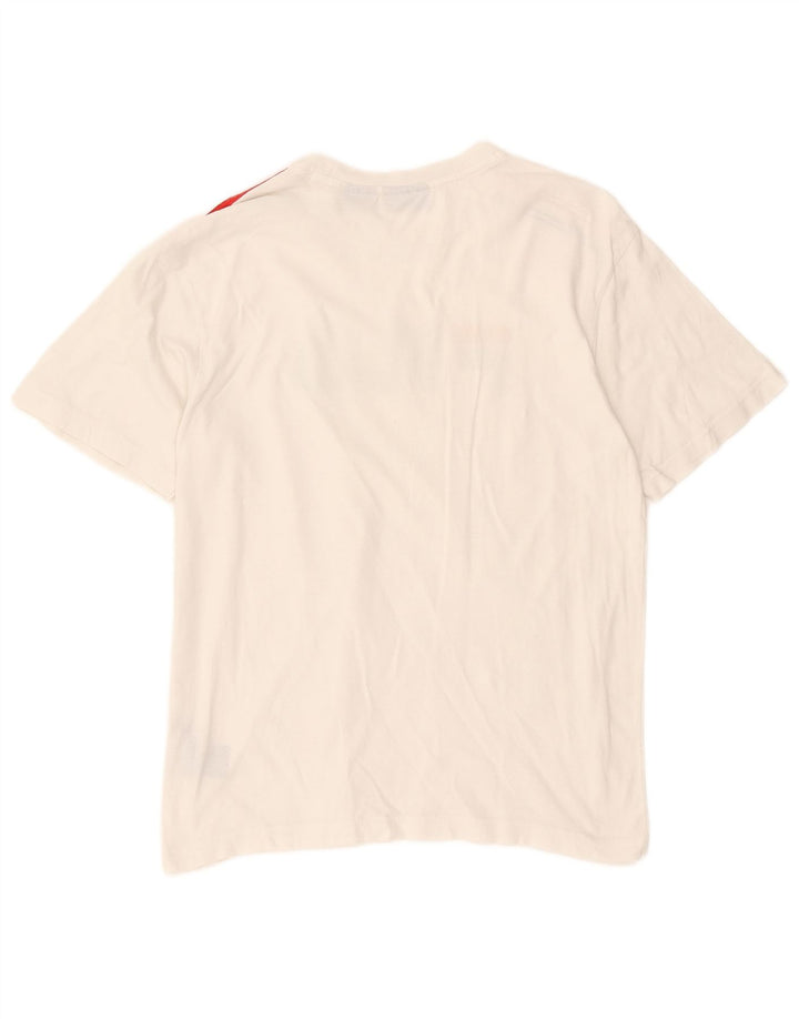 T-shirt grafica da uomo Fila Top Small in cotone bianco