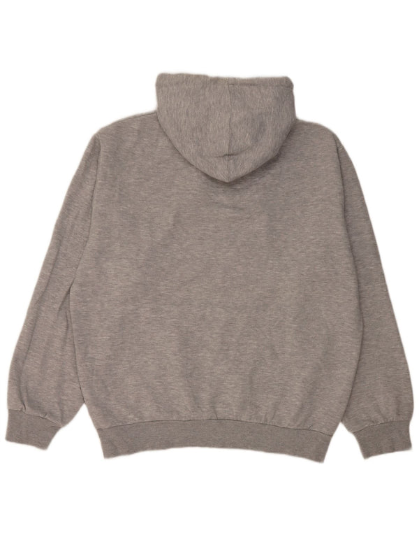 Bruno Banani Felpa con cappuccio grafica da uomo con vestibilità regolare, maglione XL, cotone grigio