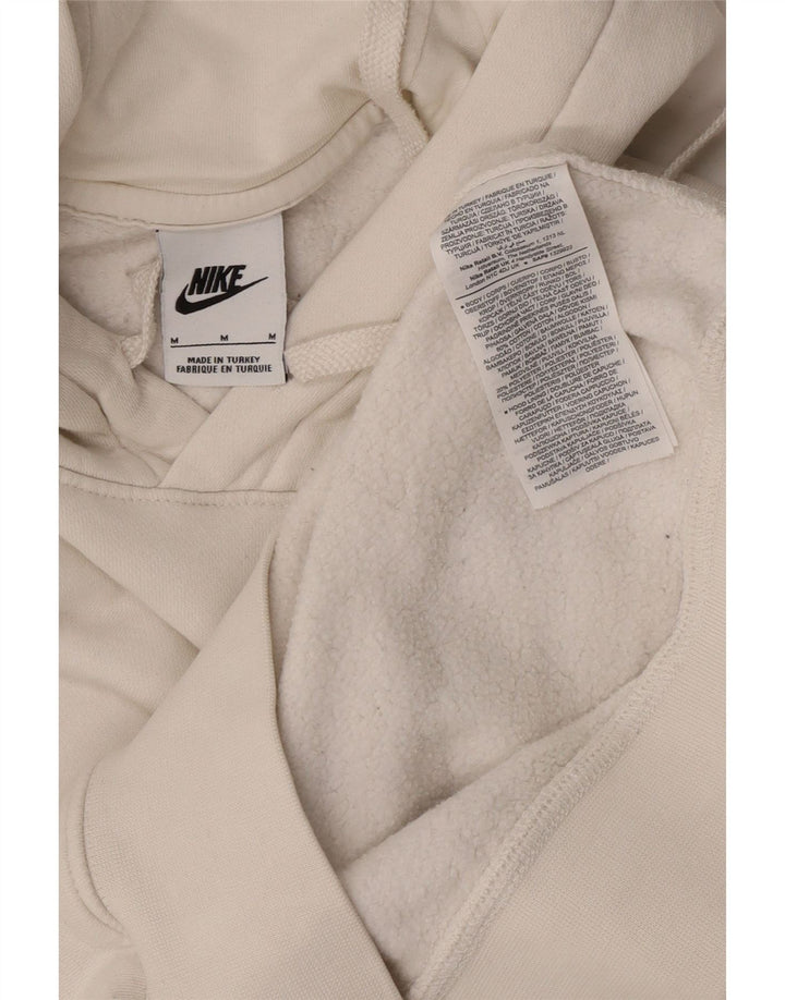 Maglia con cappuccio Nike da uomo in cotone bianco medio