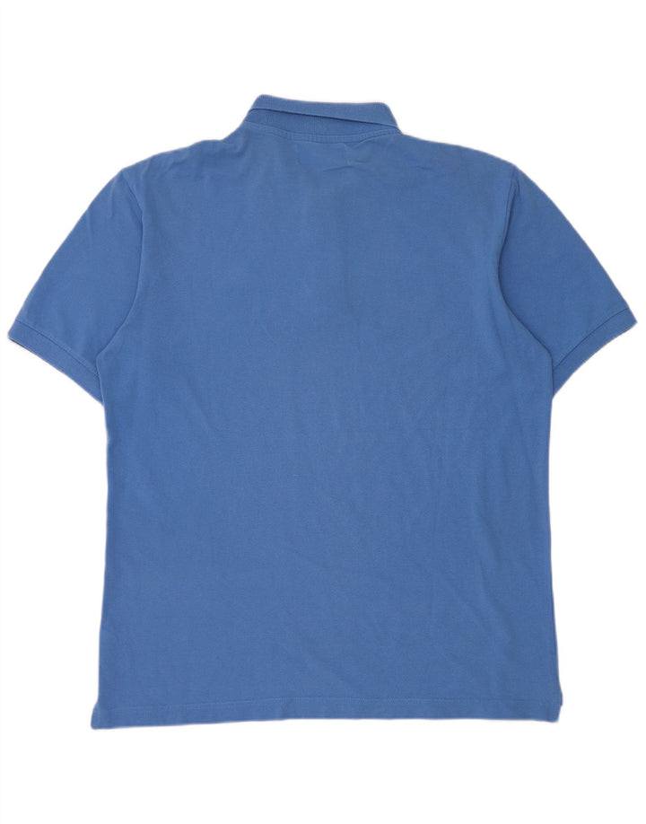 Polo Kappa Uomo Large Blu In Cotone