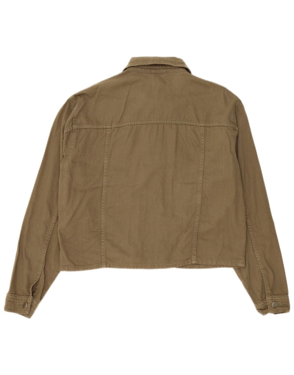 Topshop Bomber oversize da donna UK 14 cotone kaki medio