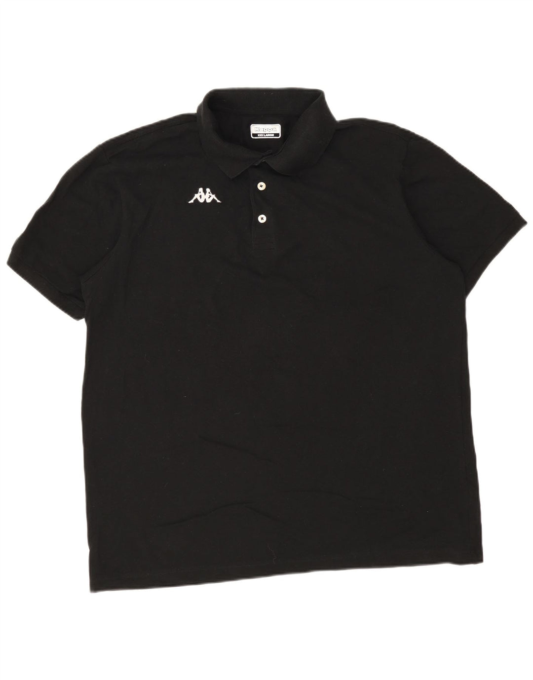Polo Kappa Uomo 3XL Cotone Nero