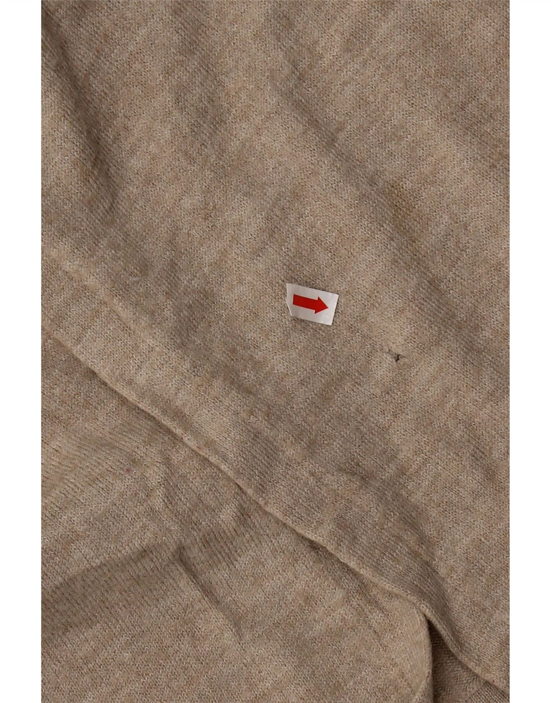 EDDIE BAUER Maglione cardigan aperto da donna UK 6 XS Acrilico beige