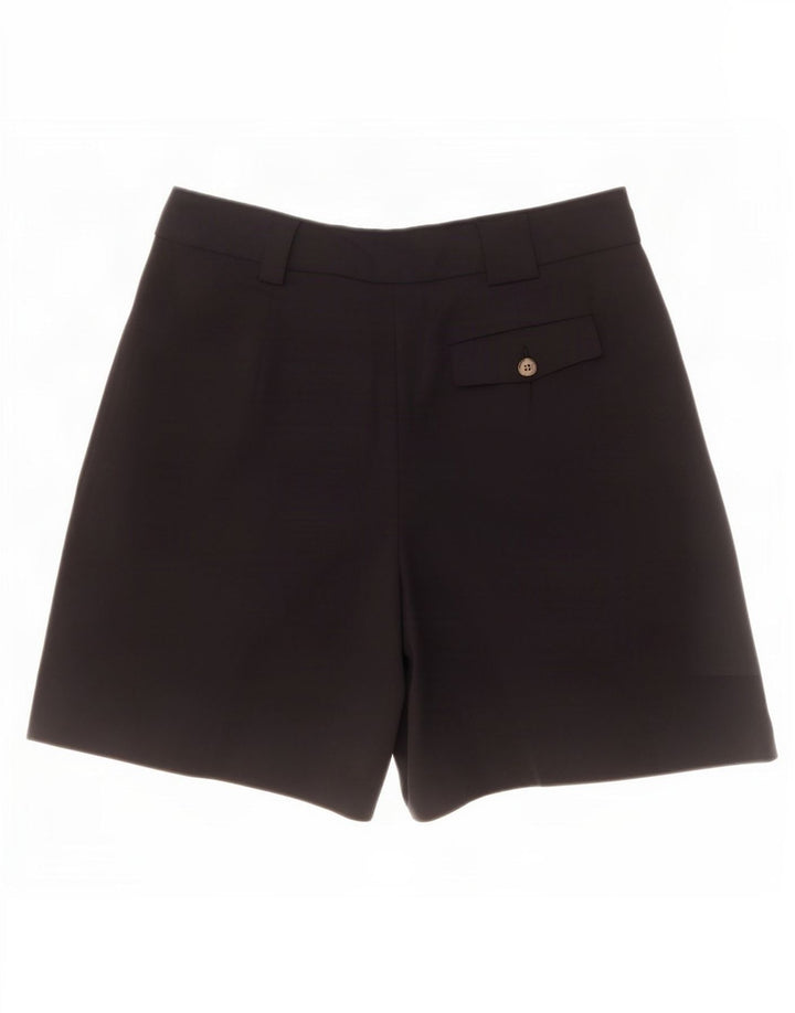 Topshop Pantaloncini chino con pegged da donna UK 12 Medium W30 Poliestere nero