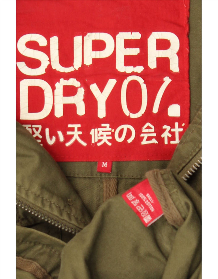 Giacca militare da uomo Superdry UK 38 cotone kaki medio